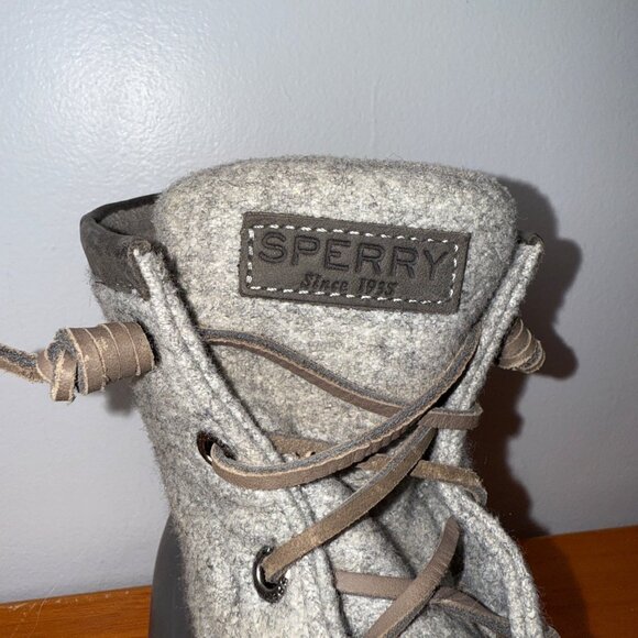 Sperry Womens Wool Duck Boots Size 7M Gray - Picture 5 of 9